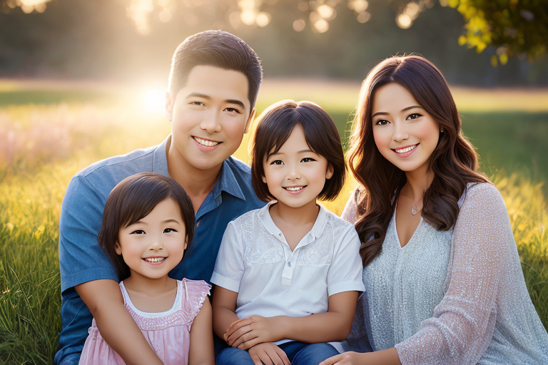 beautiful family