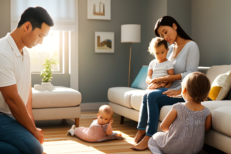 family in prayer